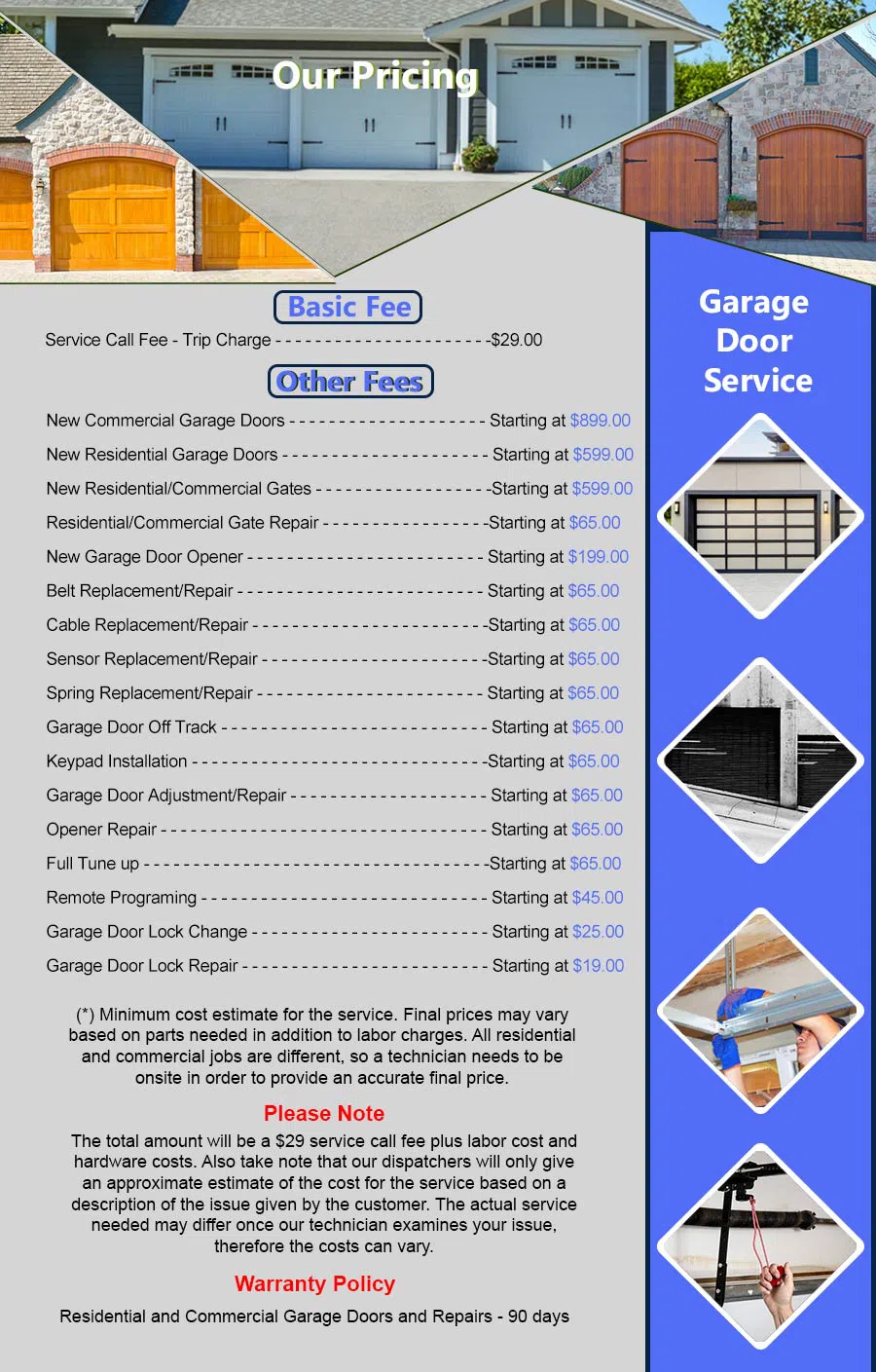 Metro Garage Door Repair Service Portage, IN 219-250-1449